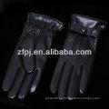 Moda invierno negro conducir guantes italianos